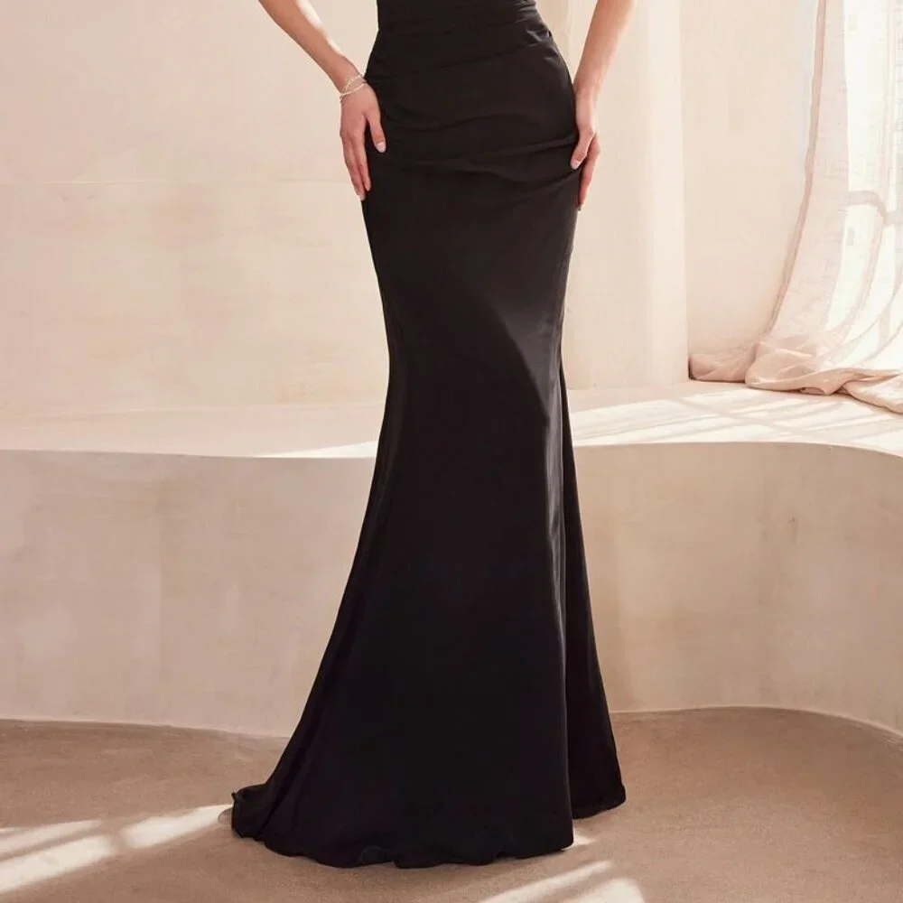 New Off Shoulder Formal Sheath Long Soft Chiffon Dress w/ Lace Up Back CD T705_9